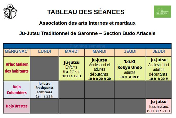 Tableau seances V1R5